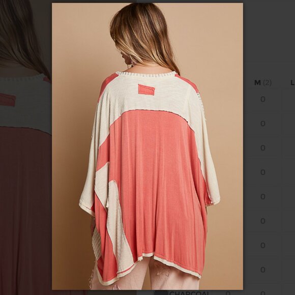 #197 3 Left! POL oversized fit top - Picture 4 of 5